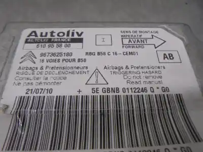Автозапчасти б/у блок управления подушками безопасности за citroen c4 picasso i monospace (ud_) 1.6 vti 120 ссылки oem iam 9673625180  610955800