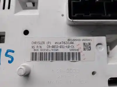 Peça sobressalente para automóvel em segunda mão quadrante por chrysler pt cruiser (pt) 2.2 crd classic referências oem iam 05107631ak  cr0033031k