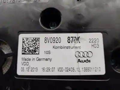 Автозапчастина б/у панель інструментів для audi a3 (8v) 2.0 16v tdi посилання на oem iam 8v0920870k  a2c84208900