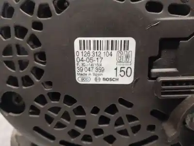 Second-hand car spare part alternator for opel corsa e business oem iam references 39047359  0126312104