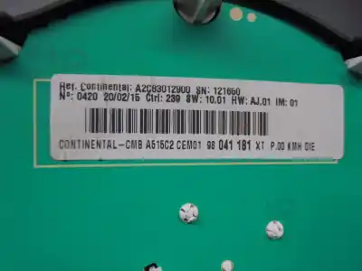Second-hand car spare part dashboard for citroen c3 ii (sc_) 1.4 hdi 70 (sc8hzc sc8hr0 sc8hp4) oem iam references 98041181xt  a2c83012900