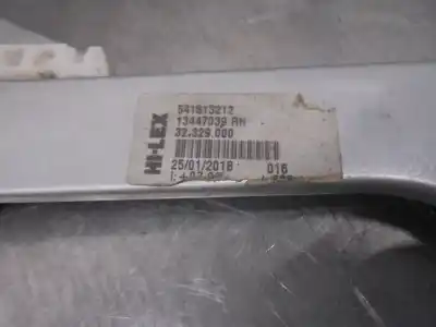 Second-hand car spare part passenger side right window regulator for opel corsa e selective oem iam references 13447039  