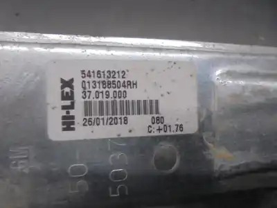 Second-hand car spare part rear right window regulator for opel corsa e selective oem iam references 13188504  