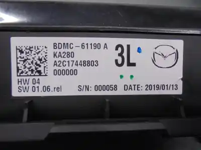 Second-hand car spare part climate control for mazda 3 berlina (bp) evolution oem iam references bdmc61190a  