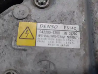 Автозапчастина б/у компресор кондиционера для toyota yaris (_p13_) 1.5 hybrid (nhp130_) посилання на oem iam 8837052012  0422001350