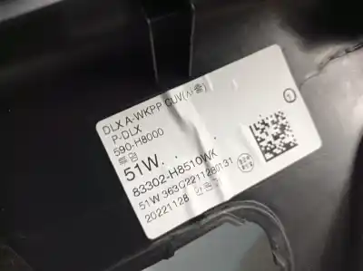 Автозапчастина б/у обликка задніх правіх дверей для kia stonic (yb) 1.0 t-gdi посилання на oem iam 83302h8510wk  