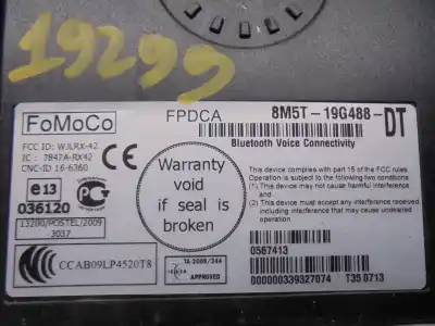 Second-hand car spare part electronic module for ford transit connect (tc7) 1.8 tdci cat oem iam references 8m5t19g488dt  