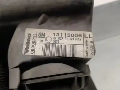 Pezzo di ricambio per auto di seconda mano faro anteriore sinistro per opel corsa d (s07) 1.4 (l08 l68) riferimenti oem iam 13115006  89309231