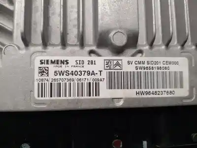 Second-hand car spare part ecu engine control for citroen c6 (td_) 2.7 hdi oem iam references 9648237680  5ws40379a