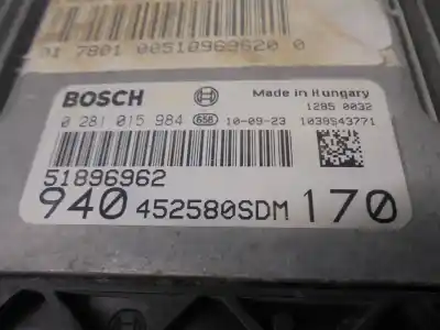 Автозапчасти б/у блок управления двигателем за alfa romeo giulietta (191) 2.0 jtdm cat ссылки oem iam 51896962  0281015984