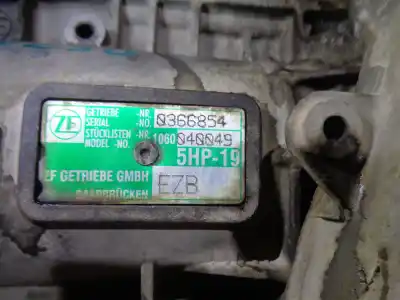 Second-hand car spare part gearbox for audi a4 berlina (8e) 2.5 v6 24v tdi oem iam references ezb 5hp19 1060040049