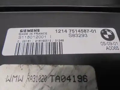 Second-hand car spare part ecu engine control for mini mini (r50, r53) one oem iam references 12147514587  7520060