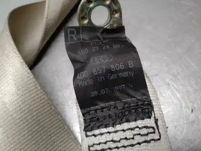 Автозапчастина б/у задній правий ремін безпеки для audi a8 (d2) 4.2 quattro посилання на oem iam 4d0857806b  