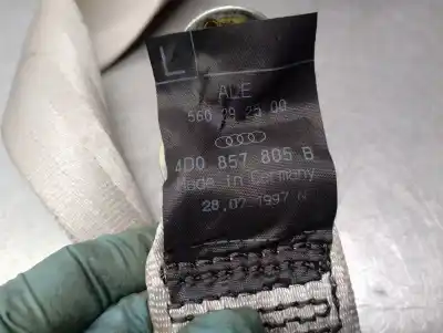 Автозапчастина б/у задній лівий ремін безпеки для audi a8 (d2) 4.2 quattro посилання на oem iam 4d0857805b  