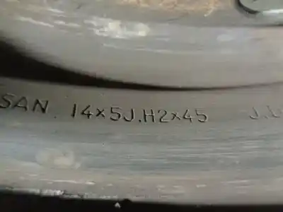 Second-hand car spare part rim for nissan micra (k12e) 1.2 cat oem iam references 40300ax607  r14x5jh2x45