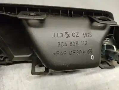 Автозапчастина б/у ліва задня внутрішня ручка для volkswagen passat b6 variant (3c5) 2.0 tdi посилання на oem iam 3c4839113  