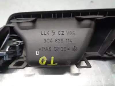 Автозапчасти б/у внутренняя задняя правая ручка за volkswagen passat b6 variant (3c5) 2.0 tdi ссылки oem iam 3c4839114  