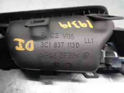 Автозапчастина б/у ліва передня внутрішня ручка для volkswagen passat b6 variant (3c5) 2.0 tdi посилання на oem iam 3c1837113d  