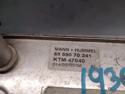 Second-hand car spare part engine oil cooler for saab 9-3 combi (e50) 1.9 d oem iam references 5989070241  5989070241