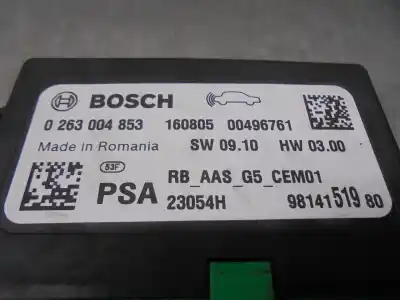 Автозапчастина б/у електронний модуль для citroen c-elysée exclusive посилання на oem iam 9814151980  0263004853