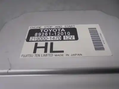 Second-hand car spare part start/stop control unit for toyota auris 1.3 16v cat oem iam references 8926112010  2190001470