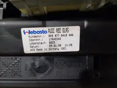 Peça sobressalente para automóvel em segunda mão tecto de abrir elétrico por audi a3 (8p) 2.0 tdi referências oem iam 8p0877041b campa t4 8p0877049