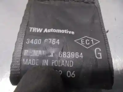 Автозапчастина б/у передній лівий ремін безпеки для renault clio iii 1.5 dci diesel cat посилання на oem iam 683964  