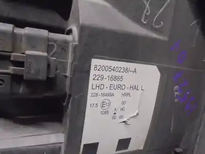 Автозапчастина б/у ліва фара для renault modus / grand modus (f/jp0_) 1.2 (jp0c jp0k fp0c fp0k fp0p jp0p jp0t) посилання на oem iam 8200540238  