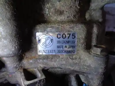 Second-hand car spare part gearbox for fiat punto berlina (188) 1.2 16v elx oem iam references 46523323 dltc46fhj1aa 3100kb490