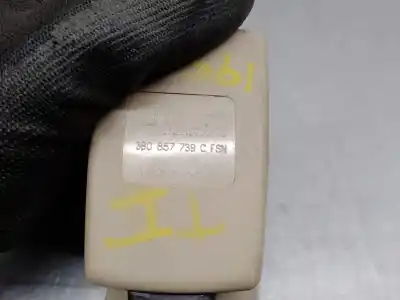 Second-hand car spare part seat belt buckle for skoda superb i (3u4) 1.9 tdi oem iam references 3b0857739c  