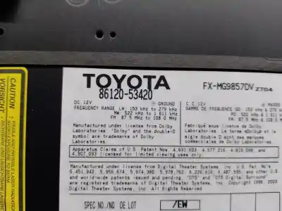 Автозапчастина б/у аудіо система / радіо cd для lexus is 200 (ds2/is2) d-cat посилання на oem iam 8612053420  