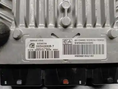 Second-hand car spare part ecu engine control for citroen c4 picasso ii 2.0 bluehdi 135 oem iam references 9666095880  5ws40690b