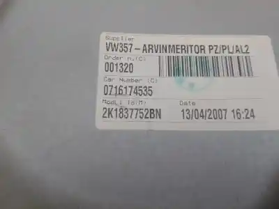 İkinci el araba yedek parçası ön sag pencere regülatörü için volkswagen caddy ka/kb (2k) 1.9 tdi (bsu) 75 cv / 55 kw oem iam referansları 2k1837752bn   İkinci el araba yedek parçası ön sag pencere regülatörü için volkswagen caddy ka/kb (2k) 1.9 tdi (bsu) 75 cv / 55 kw oem iam referansları 2k1837752bn