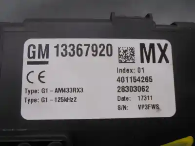 Автозапчастина б/у реле/запоперівник для opel corsa d 1.2 cat (a 12 xer / ldc) посилання на oem iam 13367920  401154265