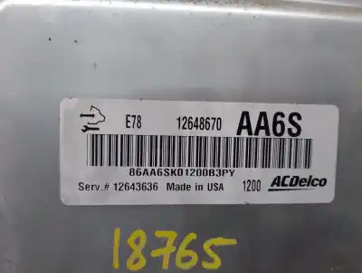 Автозапчастина б/у ебу контролер двигуна для opel insignia a (g09) 2.0 cdti 4x4 (68) посилання на oem iam 12648670  12648670aa6s