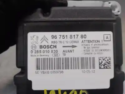 Автозапчасти б/у блок управления подушками безопасности за peugeot 5008 (0e/0a) desde 05/2009 1.6 hdi ссылки oem iam 9675181780  0285010830