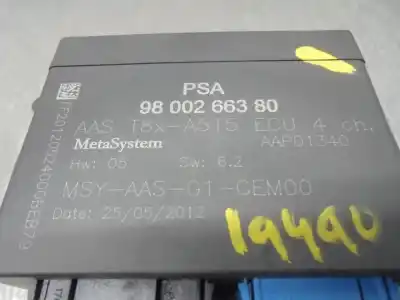 Автозапчасти б/у электронный модуль за peugeot 5008 (0e/0a) desde 05/2009 1.6 hdi ссылки oem iam 9800266380  