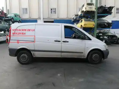 Автозапчастина б/у задні модинги для mercedes-benz vito (w639) basic, combi 2.1 cdi посилання на oem iam a6396913108  