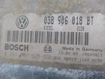 Автозапчастина б/у ебу контролер двигуна для seat toledo ii (1m2) 1.9 tdi посилання на oem iam 038906018bt  0281001926