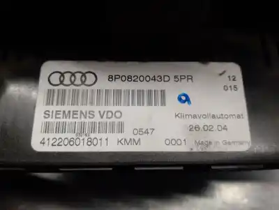Peça sobressalente para automóvel em segunda mão comando de sofagem (chauffage / ar condicionado) por audi a3 (8p) 2.0 tdi referências oem iam 8p0820043d