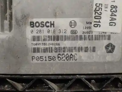 Second-hand car spare part ecu engine control for fiat freemont (345_) 2.0 jtd oem iam references p05150620ac  0281018312