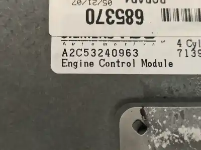 Second-hand car spare part ecu engine control for dodge caliber 2.0 16v cat oem iam references p68000129ah  a2c53240963