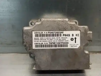 Second-hand car spare part airbag control unit for dodge caliber 2.0 16v cat oem iam references p04672603ae