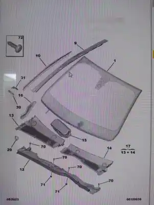 Автозапчасти б/у передние молдинги за peugeot 2008 ii (ud_, us_, uy_, uk_) 1.2 puretech 130 ссылки oem iam 9837553480  