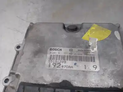 Автозапчастина б/у ебу контролер двигуна для fiat stilo (192) 1.9 jtd cat посилання на oem iam 55191209  0281011553