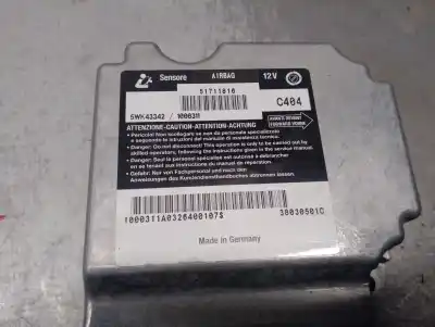 Pezzo di ricambio per auto di seconda mano centralina airbag per fiat stilo (192) 1.9 jtd cat riferimenti oem iam 51711816  5wk43342