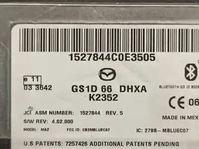 Second-hand car spare part electronic module for mazda 6 lim. (gh) 2.0 crtd 140cv active oem iam references gs1d66dhxa  