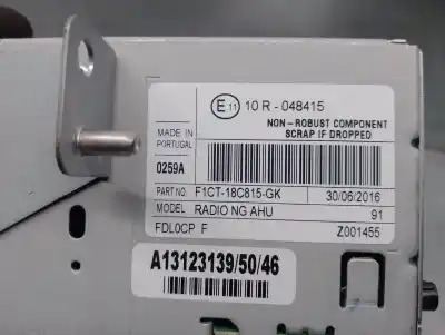 Second-hand car spare part audio system / radio cd for ford c-max ii (dxa/cb7, dxa/ceu) 2.0 tdci oem iam references f1ct18c815gh  18c815