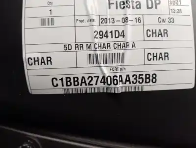 Second-hand car spare part right rear door trim for ford fiesta (ccn) 1.0 ecoboost cat oem iam references c1bba27406aa  