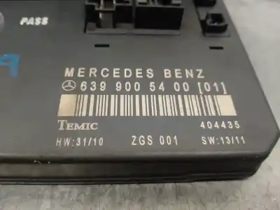 Gebrauchtes Autoersatzteil relais sicherungskasten multifunktionsrelais zum mercedes-benz vito (w639) basic, combi 2.1 cdi cat 88 cv / 65 kw oem-iam-referenzen 6399005400  404435